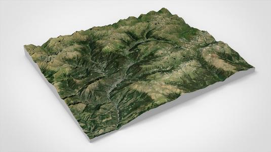 Mountain landscape principality Andorra