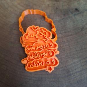 STL Cookie Cutter Mold - Jesus is Strength, Courage, Truth and Life - Digital 3D File