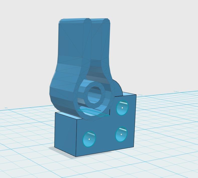 Y axis belt grip Prusa i3 hesine