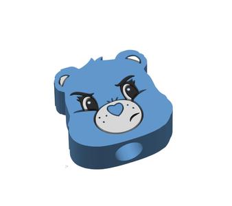Grumpy Bear Straw Topper 2 sizes 3MF File Included
