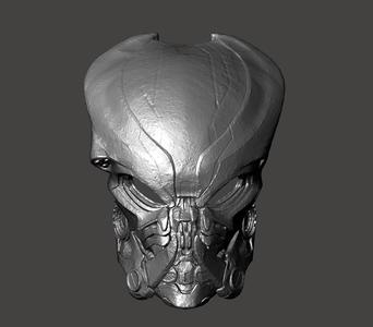Bionic Predator Cyborg Biomask helmet mask armor- ULTRA DETAIL cosplay size 2 versions Hi-Poly STL for 3D printing
