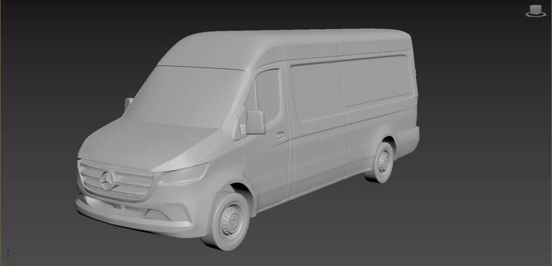 Mercedes-Benz Sprinter 2020 High roof on a small scale