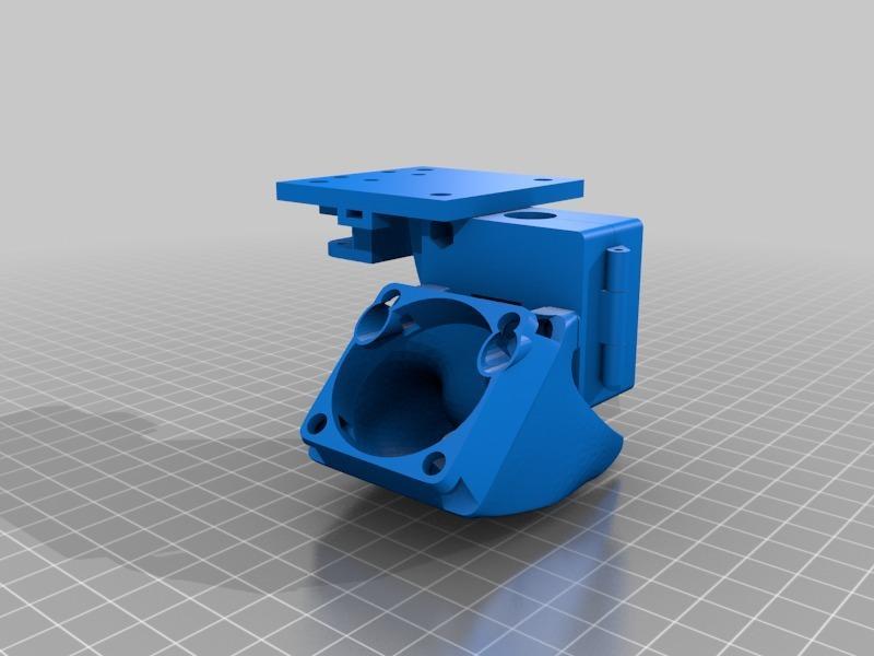 2020 V Rail Hexagon Hot End Carriage Dual Fan BLTouch Mount V1