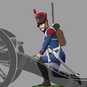 Artilleur Napoleon - Gribeauval gun servant #6