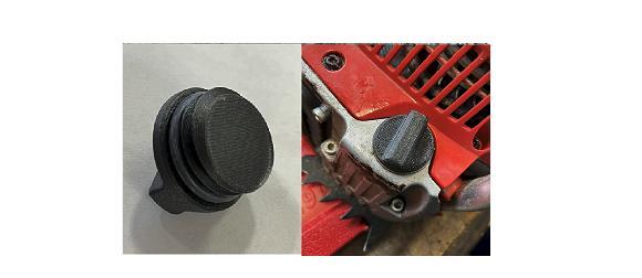 Oil plug - cover; Hecht chainsaw 50