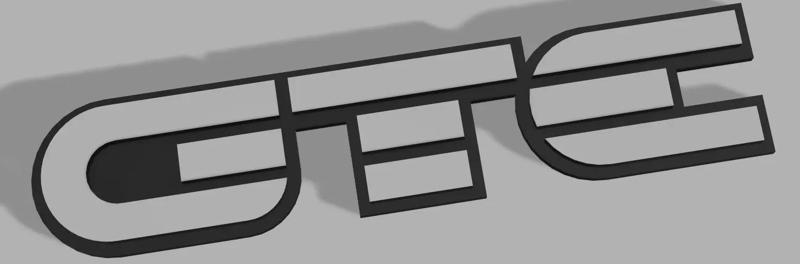 Vauxhall opel GTE logo badge