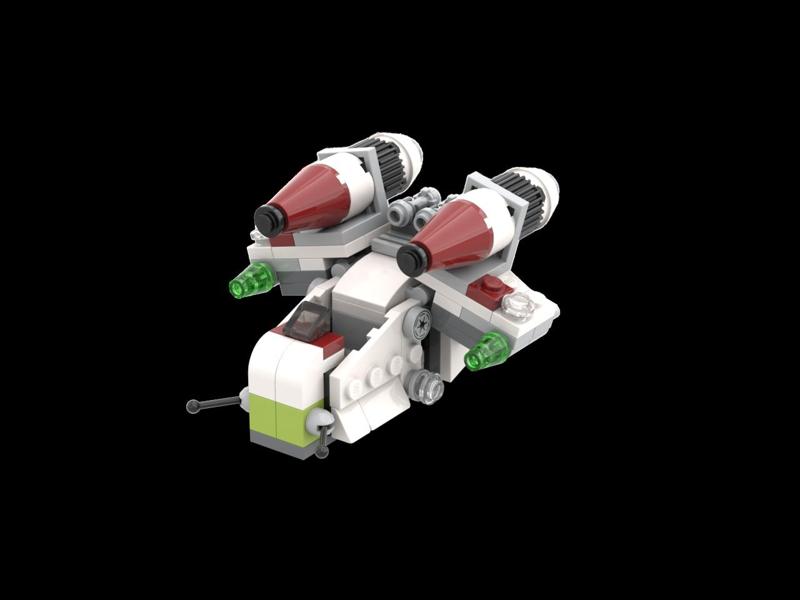 Star Wars Republic Gunship Microfighter 75076 (no minifigure)