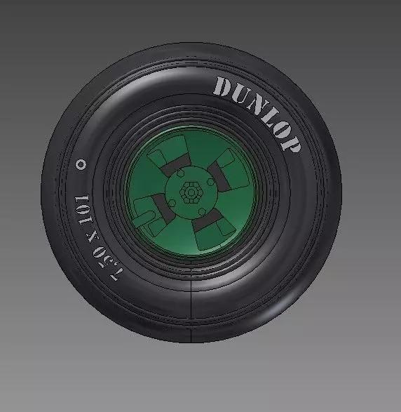 Spitfire - four spoke wheel - smooth tires