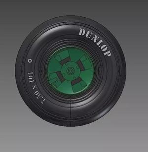 Spitfire - four spoke wheel - smooth tires