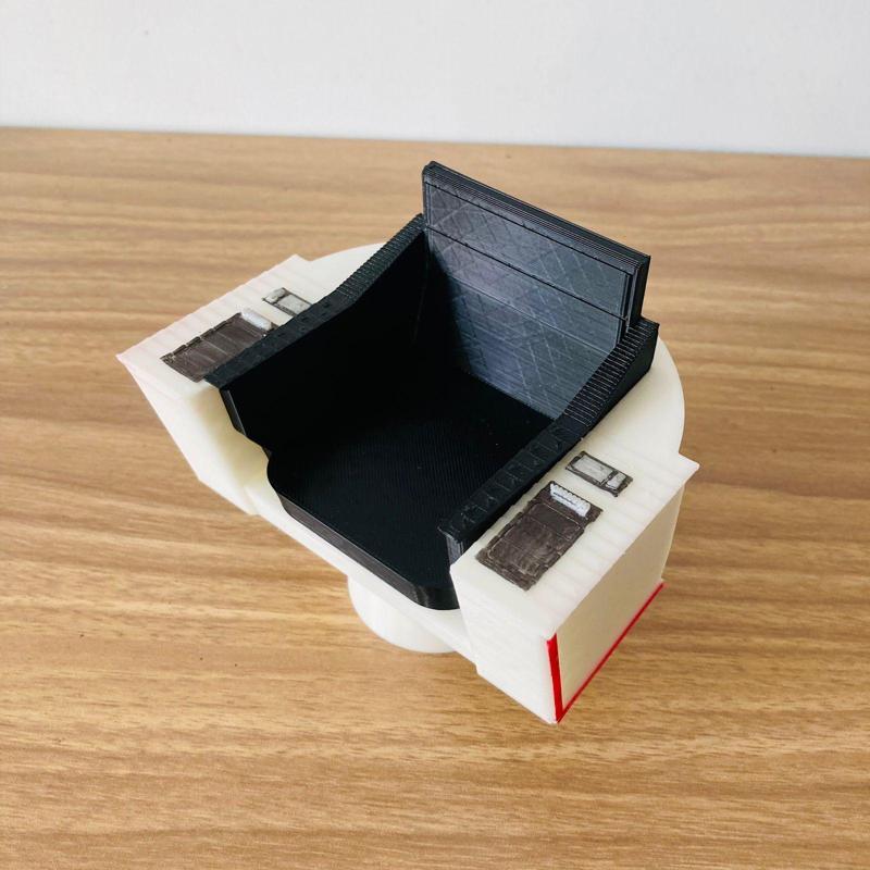 Star Trek New Worlds Captain Pike Chair 8 in (1:9 scale) for Mego action figures