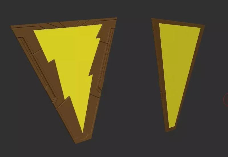 Shazam Chest Emblem 3D printing STL