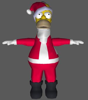 Homer Santa Claus