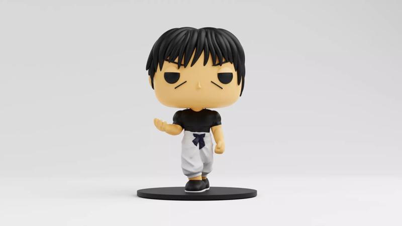 Toji Fushiguro funko model from the anime jujutsu kaisen