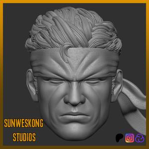 Metal Gear Solid 1  Solid Snake Headsculpt Pack