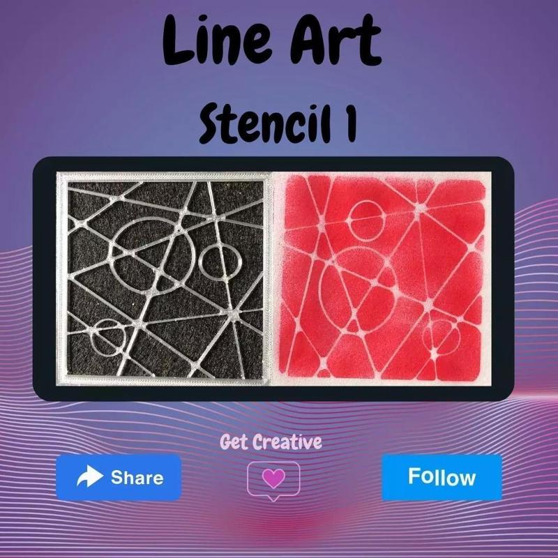 Line Art Stencil 1