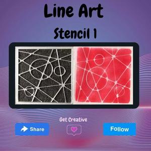 Line Art Stencil 1