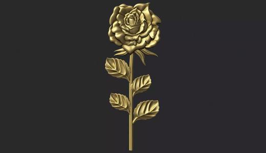 Rose bas relief