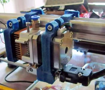 3Drag/K8200 Fast-clamp mounting for MK8 extruder