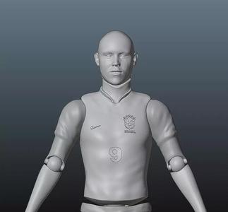 Pre-assambled Ronaldo Luis Nazario de Lima toy