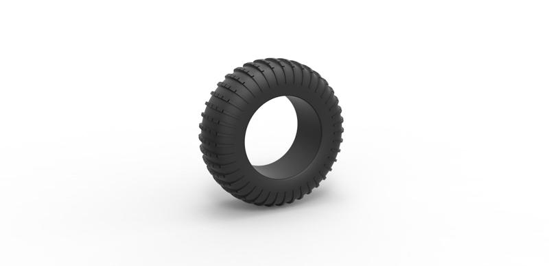 Diecast Dune buggy rear tire 20 Scale 1:25