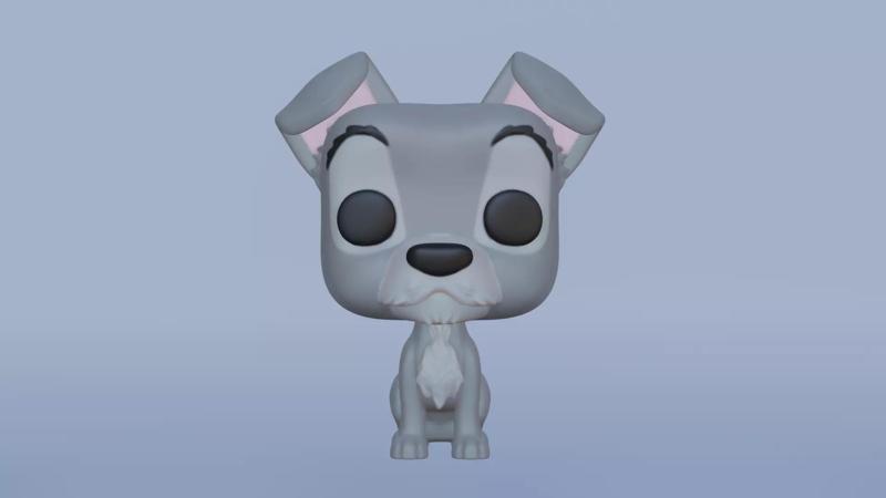 Printable Tramp Funko from Lady and the Tramp
