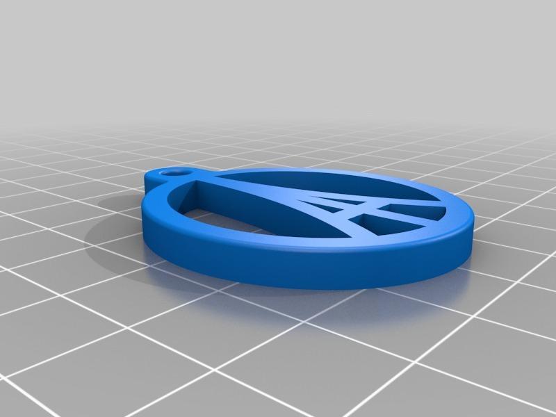 Pray for Paris Keychain