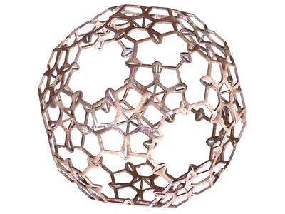 Wireframe Shape Sierpinski Buckyball