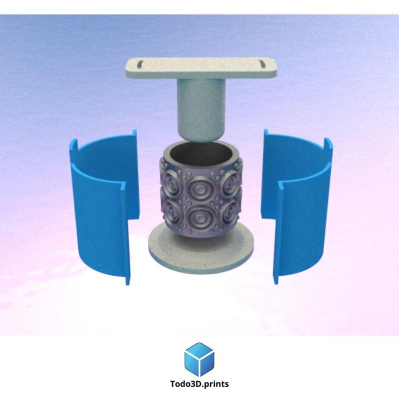 Decorative flowerpot and silicone mold 9 - silicone mold