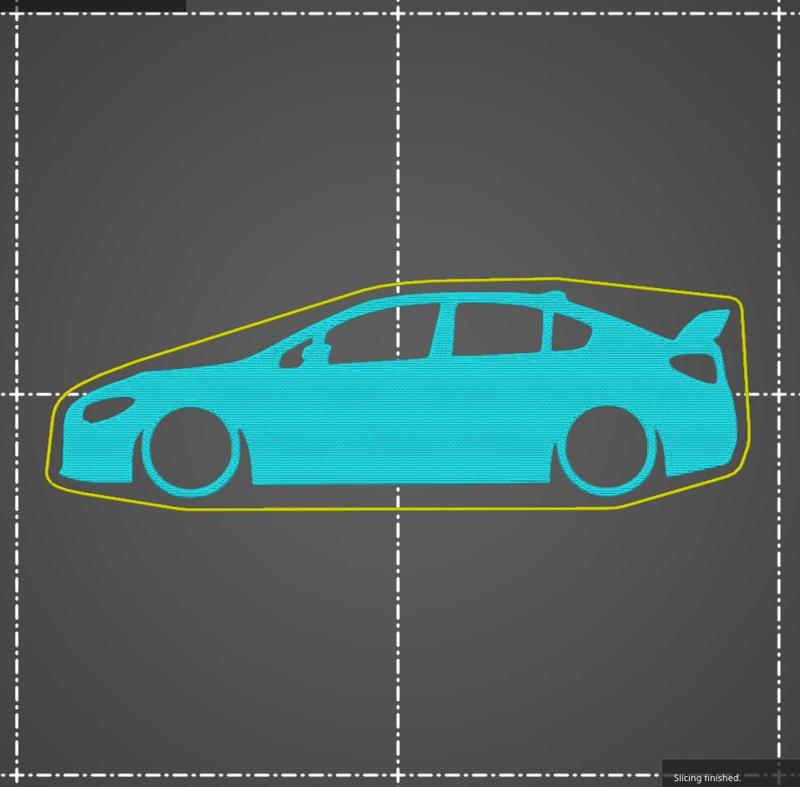 Subaru Impreza WRX STI VA 2015-2021 key silhouette
