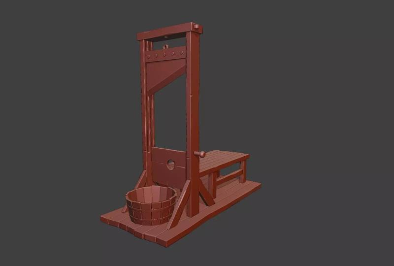 GUILLOTINE MINIATURE 3D MODEL