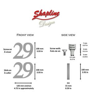 House number, numbered stakeout N°29