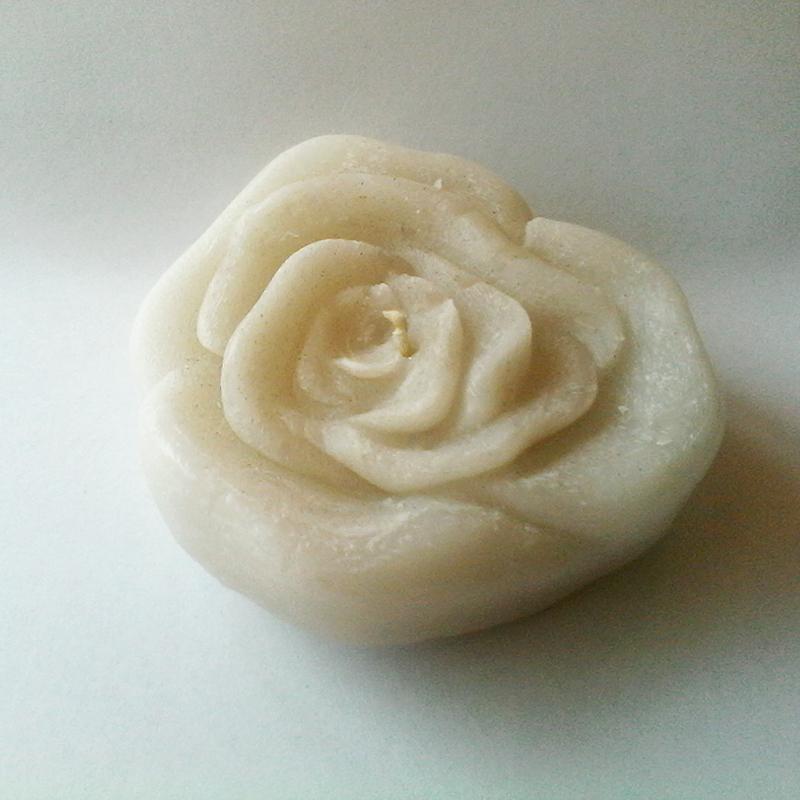 Floating rose candle mould.