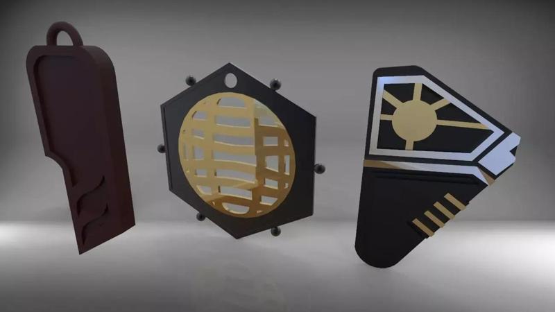 Star Lord Necklace bundle - 3D print model