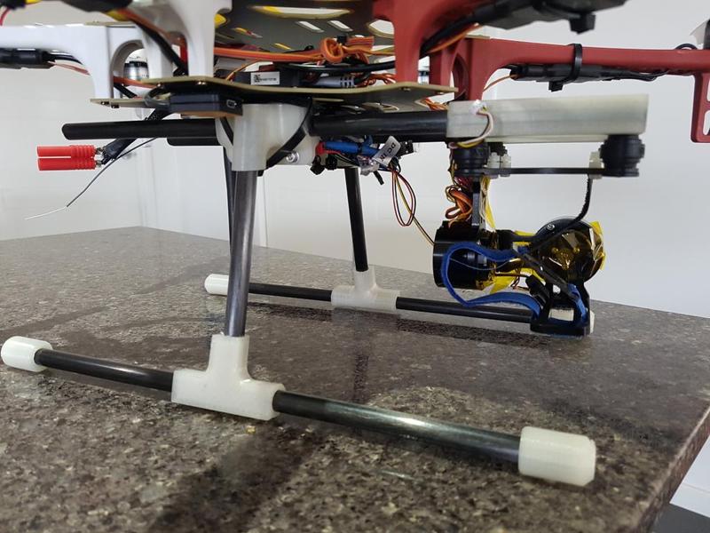 lightweight landing gear and gimbal mount