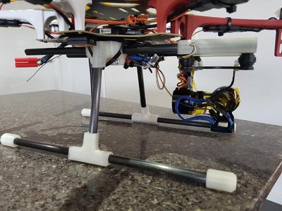lightweight landing gear and gimbal mount