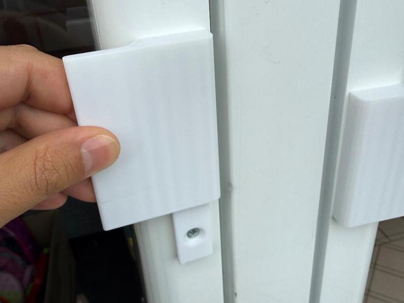 Fixed Door Window Handle with Hidden Screw