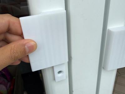 Fixed Door Window Handle with Hidden Screw