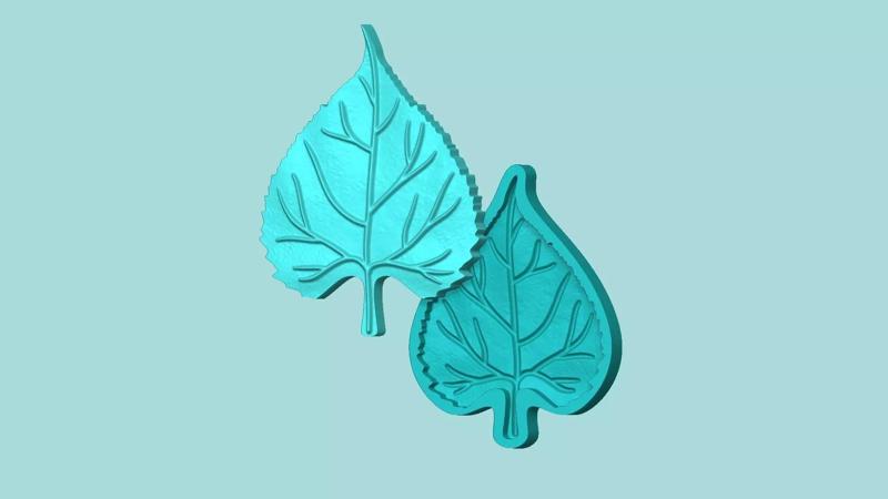 Sunflower Leaf 03 - Silicone Mold Maker - Template