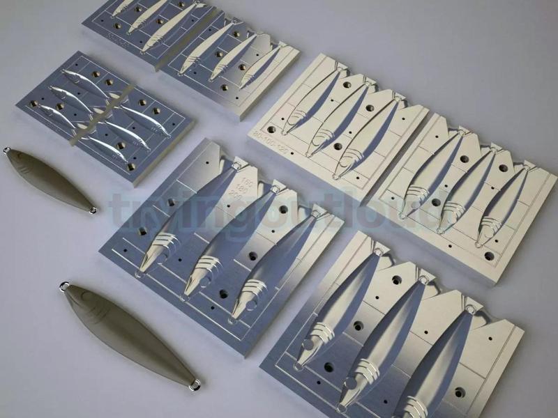 10-200 Gr Vintage Metallic Sardine Metal Jig Mold Combo Packs