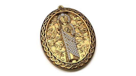 St. Jude Pendant – High Detail 3D Print Model (STL/3DM)