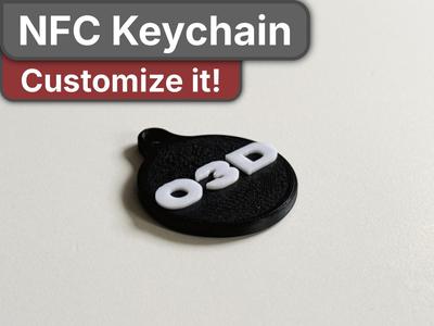 Customizable NFC keychain - Portachiavi NFC Pers.