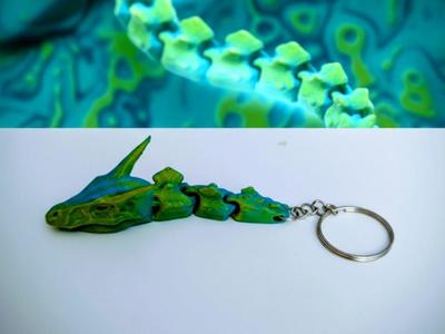 Articulated Dinosaur- Keychain