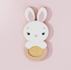 🐰🍼 Baby Bunny Pacifier Cookie – Sweet Comfort in Every Bite 💗