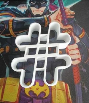 Hashtag cookie cutter