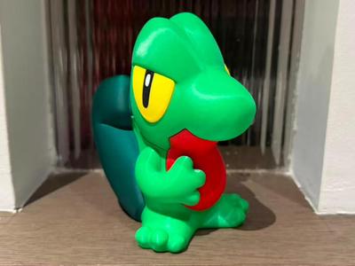 Treecko キモリ Treecko multicolor segmented printing (no AMS required)