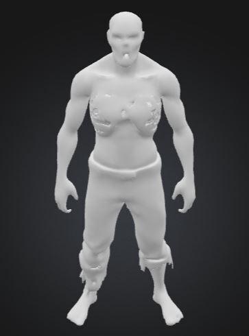 Zombie Full Body - Decorative Zombieland - Warrior Character - Desk Decor