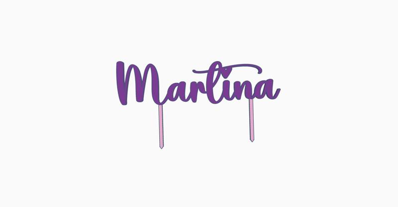 Martina cake topper