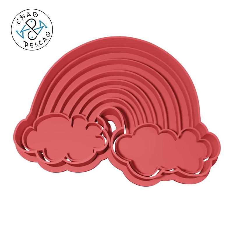 Rainbow - Cookie Cutter - Fondant - Polymer Clay