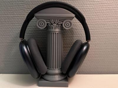 Greek Ionic Headphone Holder Ancient Column Style