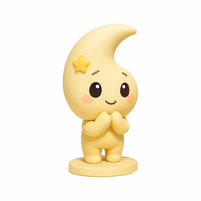 Moon - Cute Nature Spirit STL Model for 3D Printing